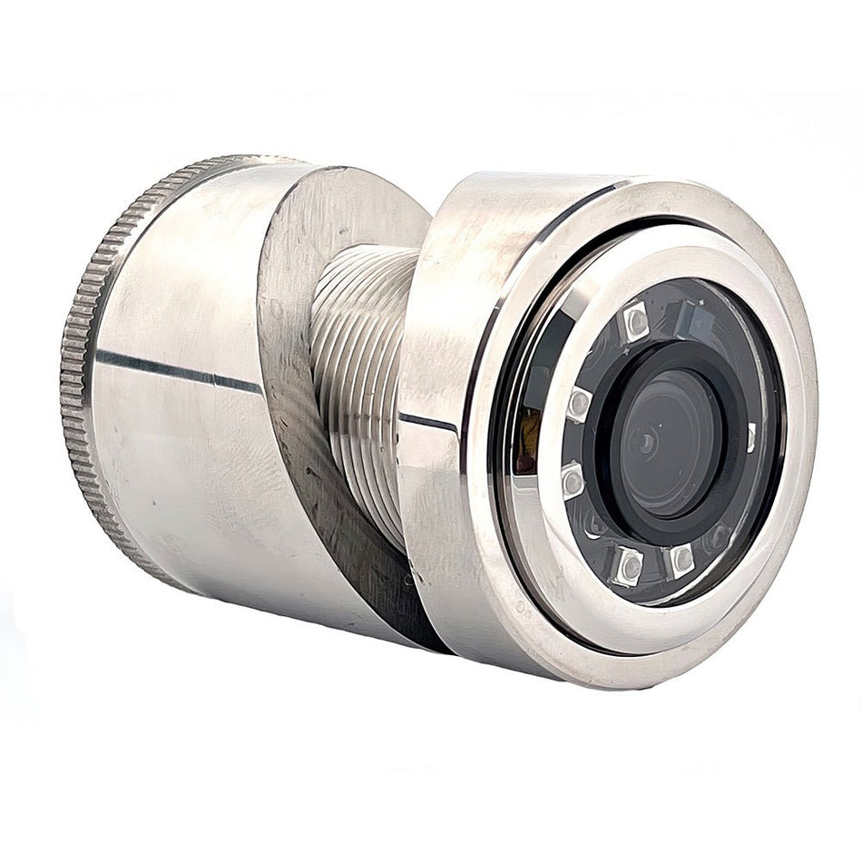 Iris 3MP Compact 316L Stainless Steel Thru - Hull/Panel IP Camera - 3.6mm Lens - Get Tight Gear