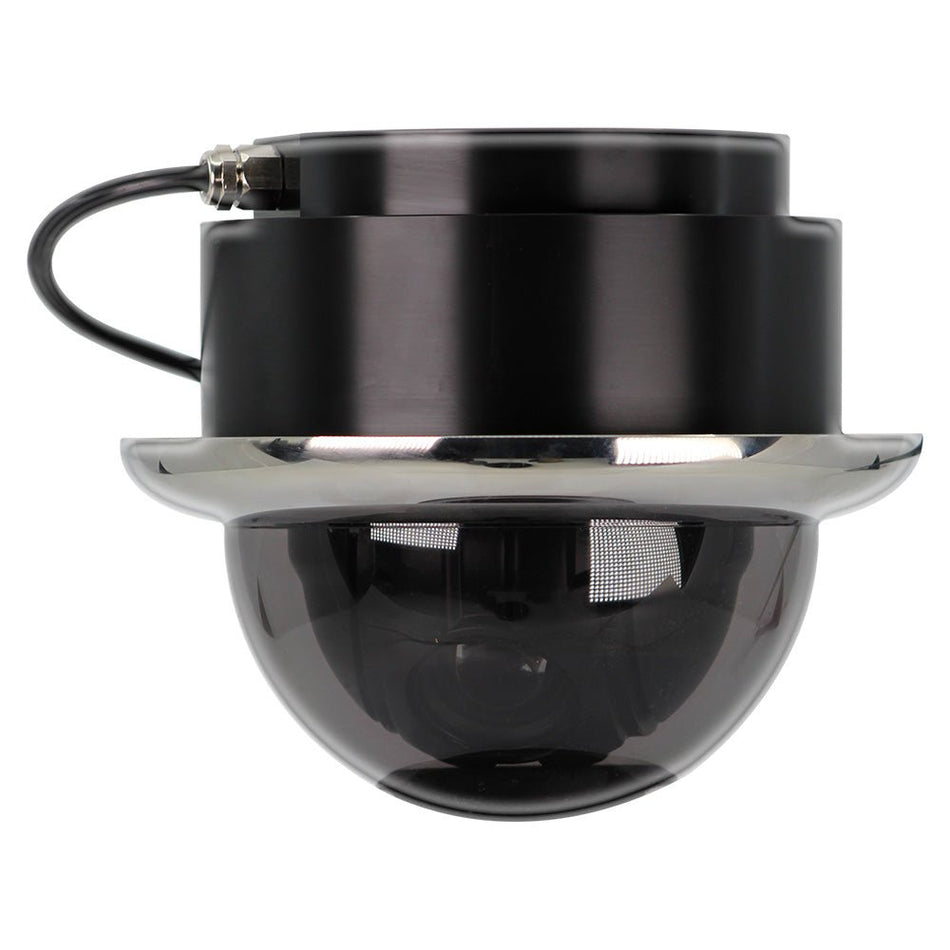 Iris Miniature Marine PTZ Dome Camera - Stainless Bezel - Hi - Def Ethernet IP - 10x Digital Zoom - 4 in 1 Video Format - Get Tight Gear