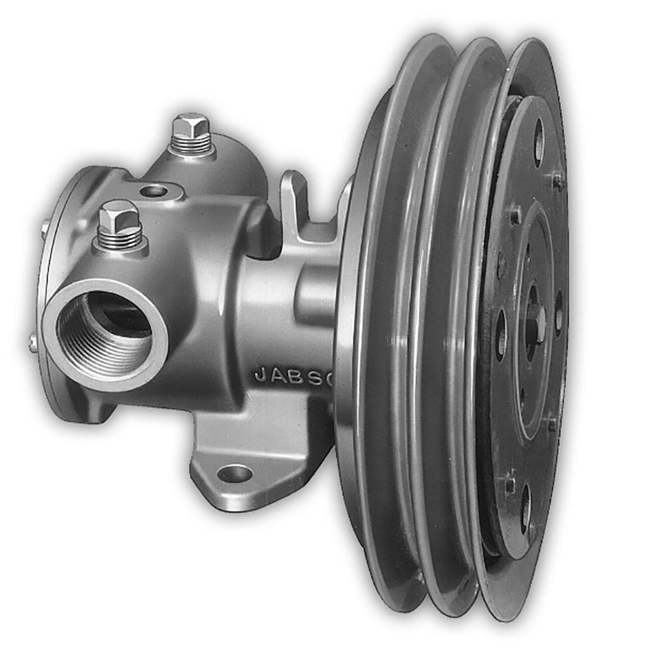 Jabsco 1 - 1/4" Electric Clutch Pump - Double A Groove Pulley - 12V - Get Tight Gear