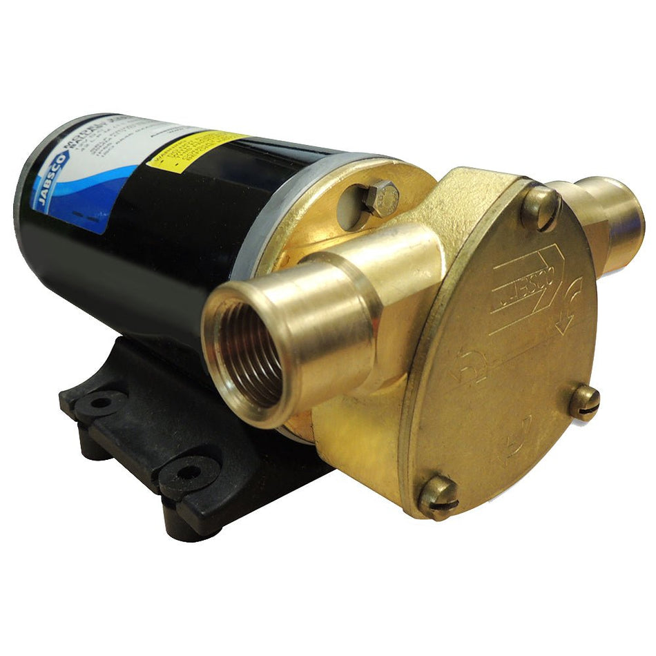 Jabsco Ballast King Bronze DC Pump with Deutsch Connector - No Reversing Switch - 15 GPM - Get Tight Gear