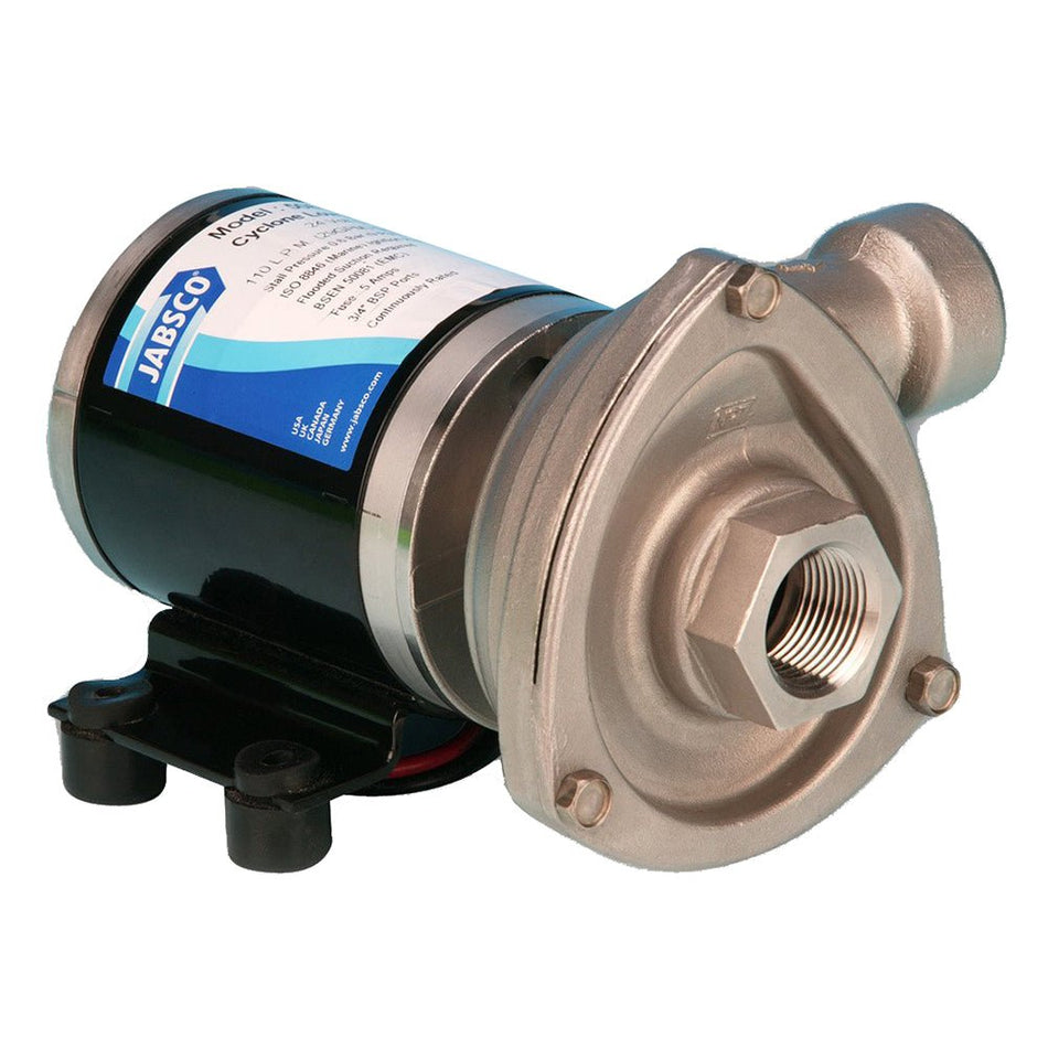 Jabsco Low Pressure Cyclone Centrifugal Pump - 24V - Get Tight Gear