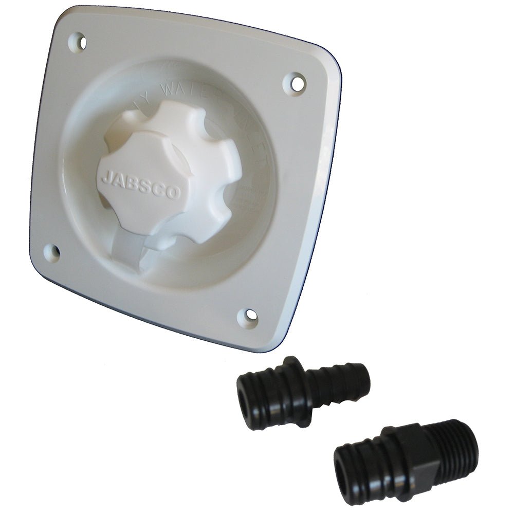 Jabsco Water Pressure Regulator - Flush Mount - White - Get Tight Gear