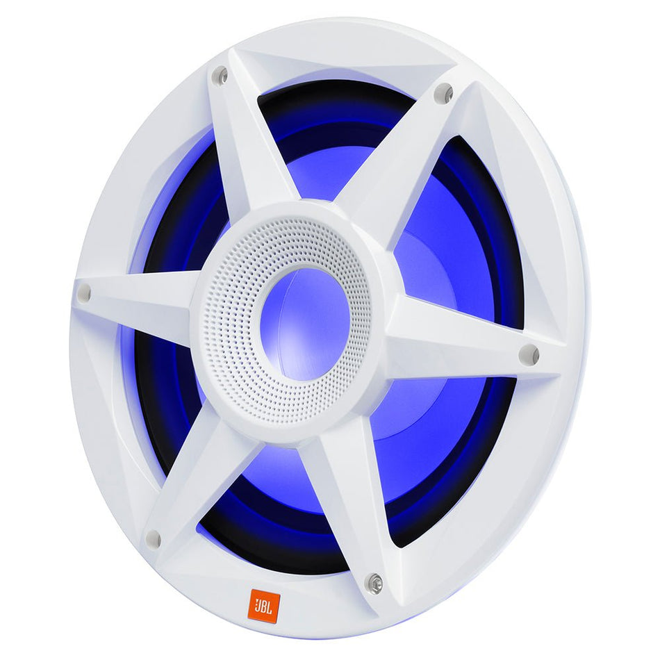 JBL 10" Marine RGB Passive Subwoofer - White Stadium Series - Get Tight Gear
