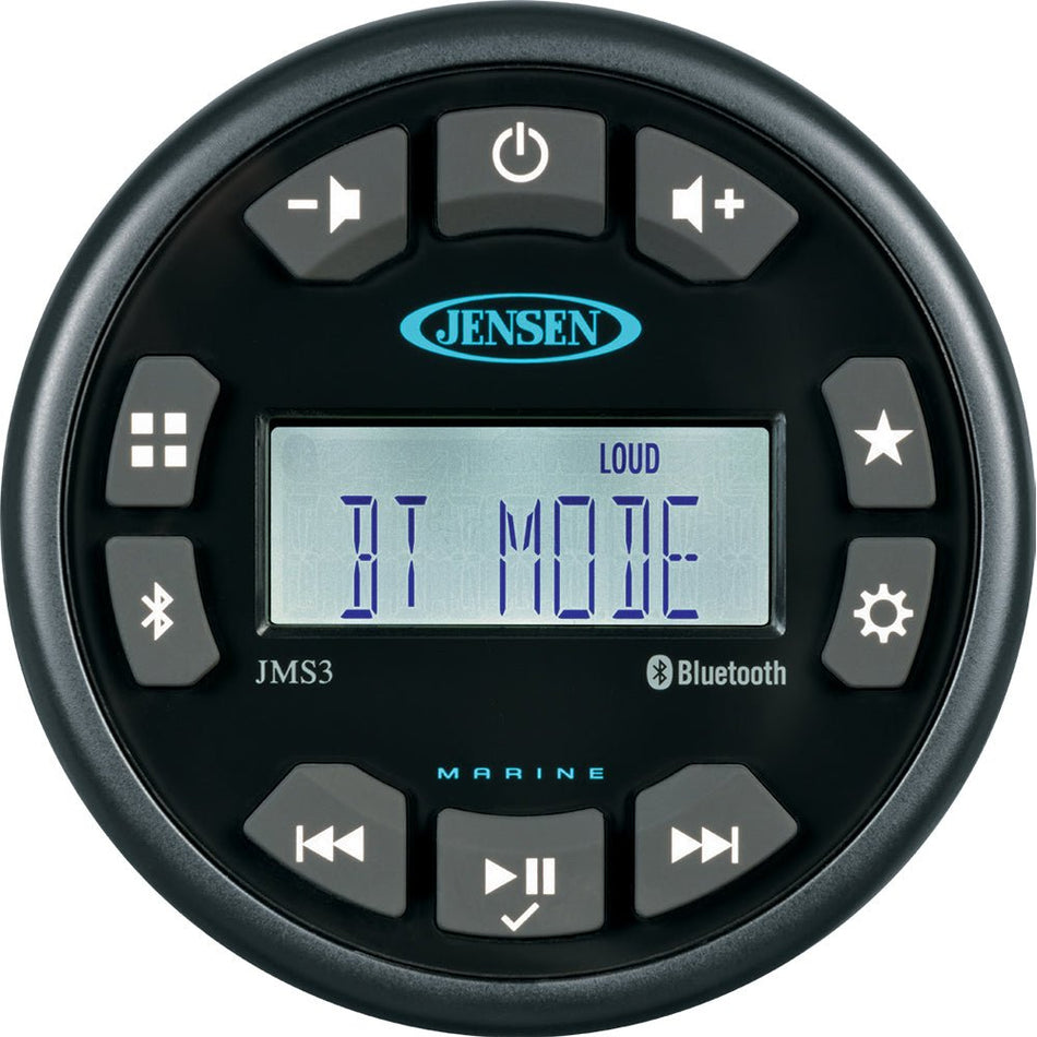 JENSEN JMS3RTL Stereo w/AM/FM/BT - Single Zone - Get Tight Gear