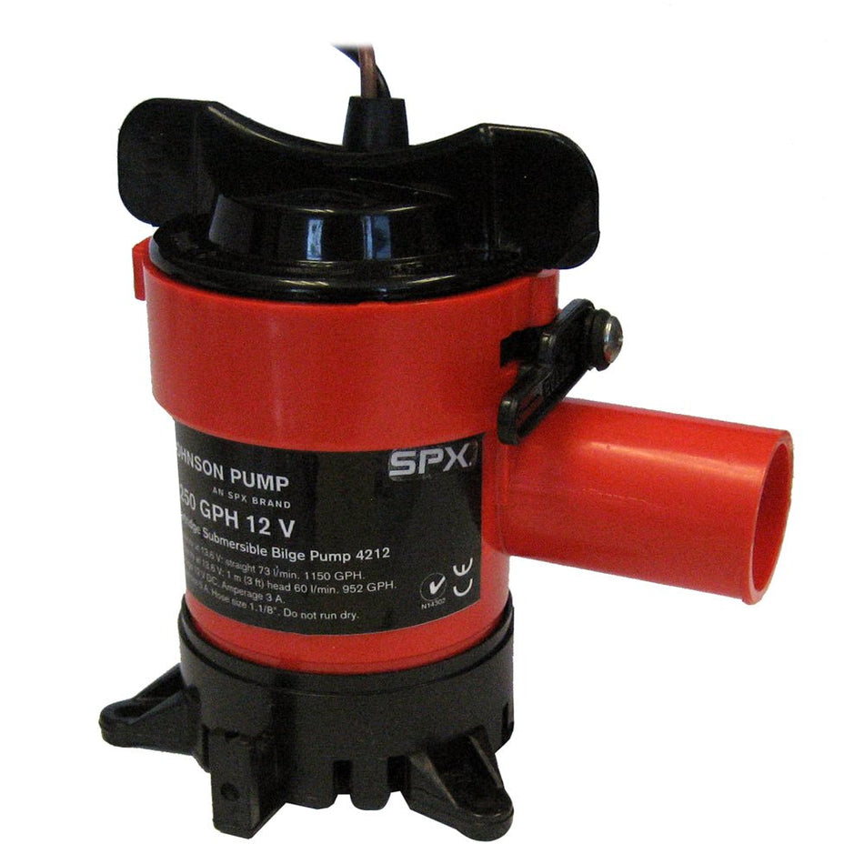 Johnson Pump 1250 GPH Bilge Pump 1 - 1/8" Hose 12V - Get Tight Gear
