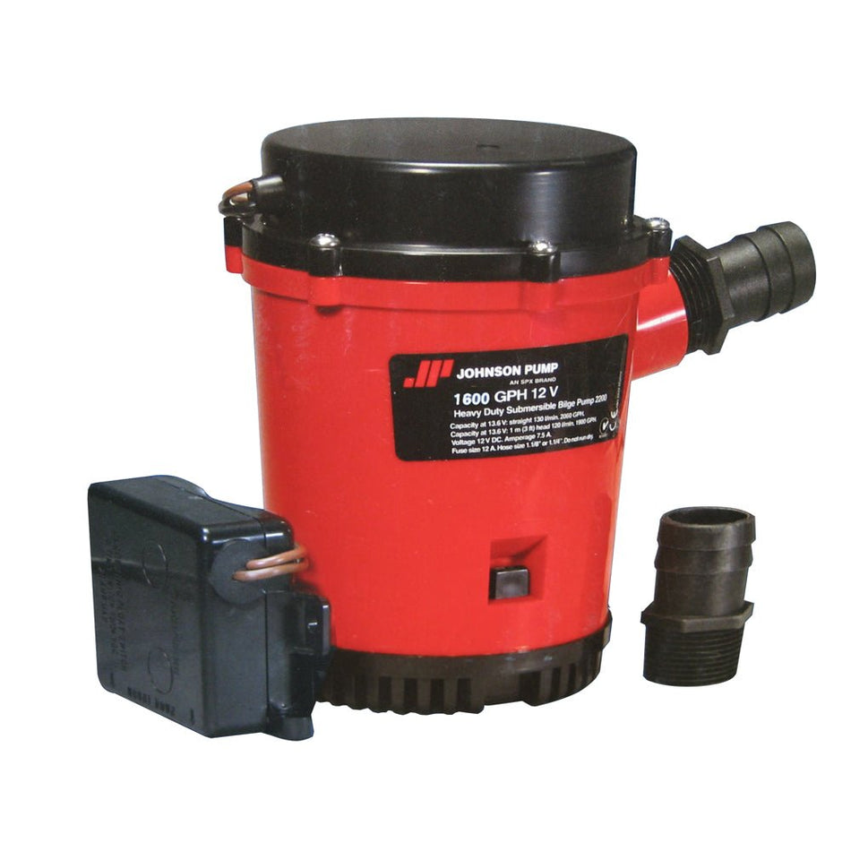 Johnson Pump 1600GPH Ultima Combo Bilge Pump - 12V - Get Tight Gear