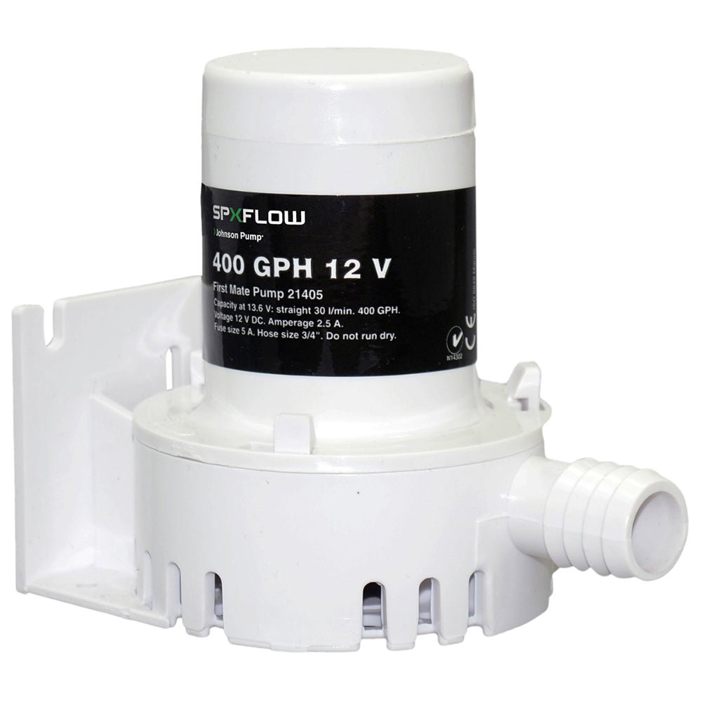 Johnson Pump 400 GPH 12V Bilge Pump - Barbed Port - Get Tight Gear