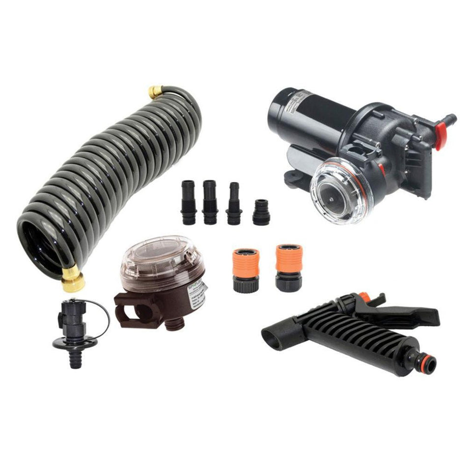Johnson Pump Aqua Jet WD 3.5 GPM 12V Pump Kit - Get Tight Gear