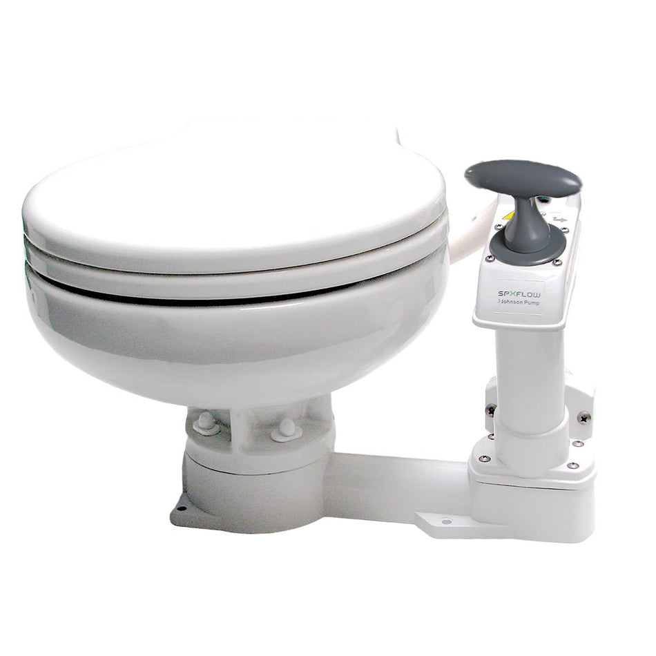 Johnson Pump AquaT Manual Marine Toilet - Super Compact - Get Tight Gear