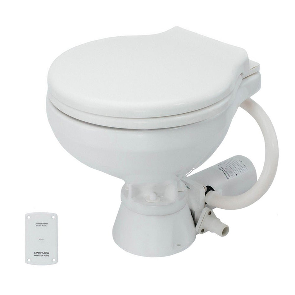 Johnson Pump Standard Electric Toilet - Compact Macerator Style - 24V - Get Tight Gear