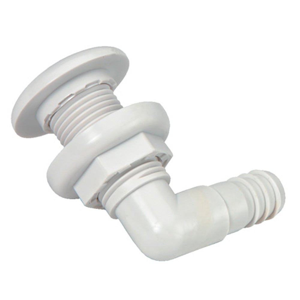 Johnson Pump Thru - Hull Connector - 3/4" - 90 - White - Get Tight Gear