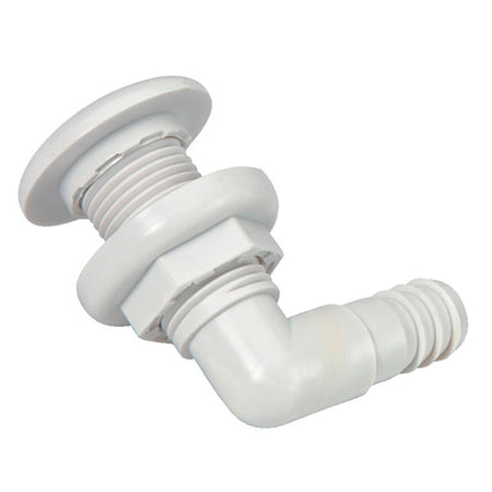 Johnson Pump Thru - Hull Connector - 3/4" - 90 - White - Get Tight Gear