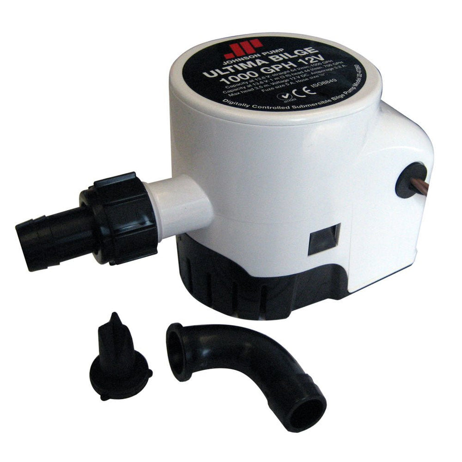Johnson Pump Ultima Bilge 1000 GPH 3/4" Hose Dura Port - Get Tight Gear