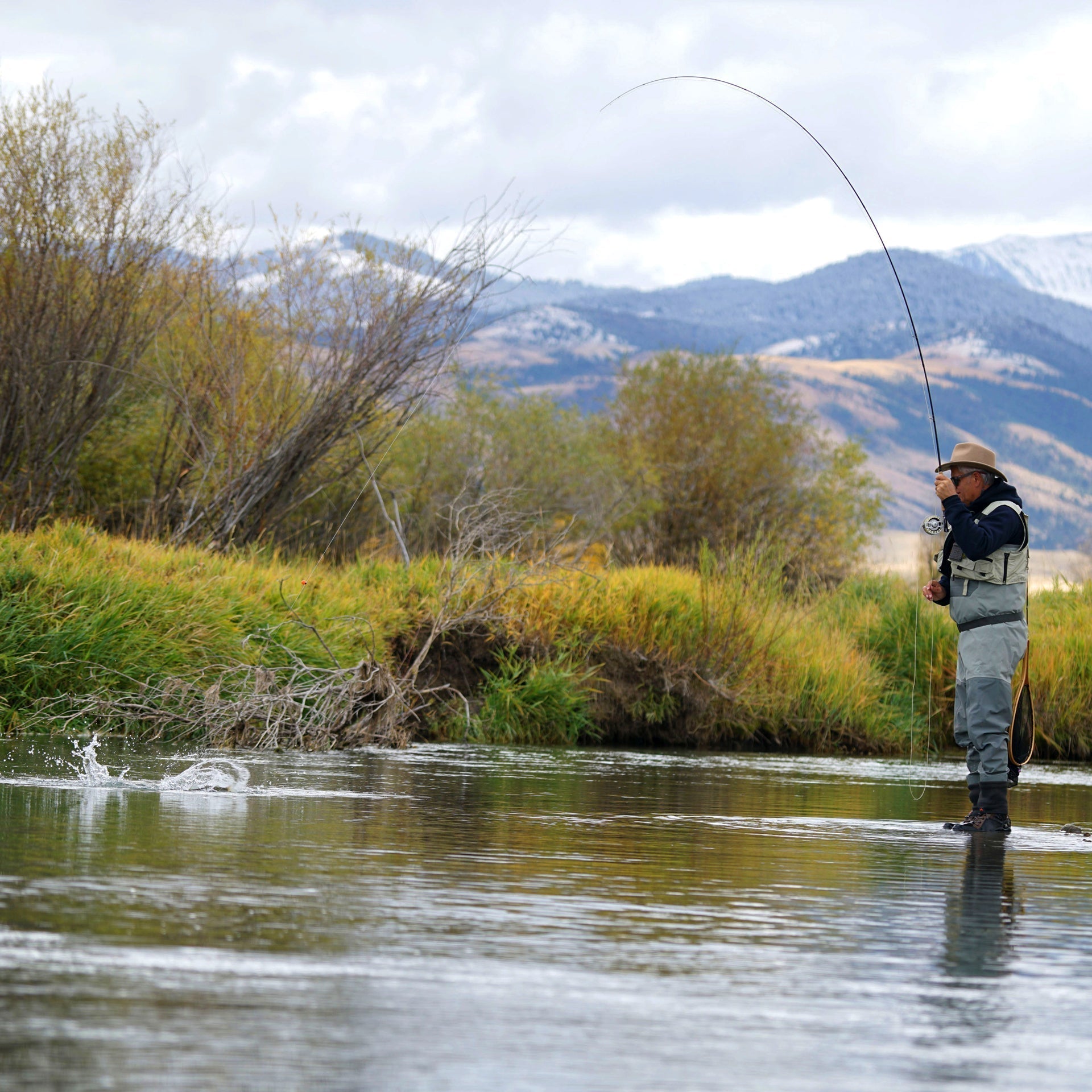 Kaufmann's Orange Crystal Stimulator Rubber Legs Dry Fly - 6 Flies Hook Size 10 - Get Tight Gear