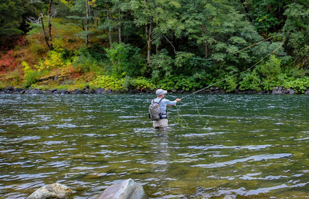 Kaufmann's Orange Crystal Stimulator Rubber Legs Dry Fly - 6 Flies Hook Size 16 - Get Tight Gear