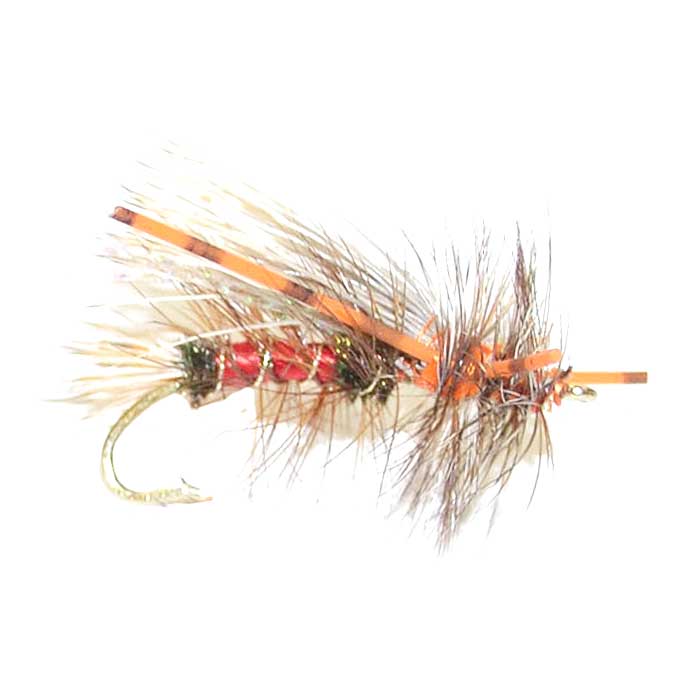 Kaufmann's Royal Crystal Stimulator Rubber Legs Dry Fly - 6 Flies Hook Size 16 - Get Tight Gear