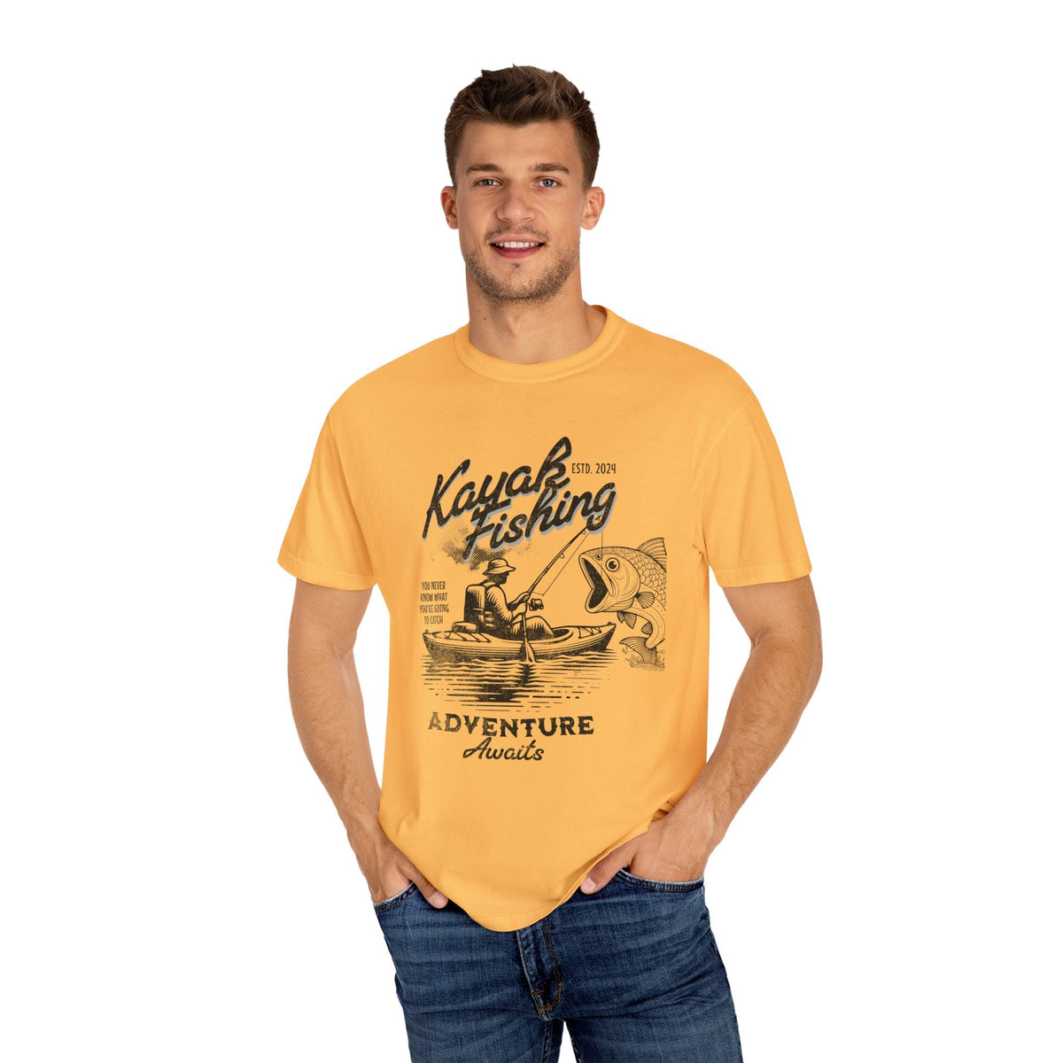 Kayak Fishing Adventure Unisex T-Shirt - Perfect for Outdoor Enthusiasts - Get Tight Gear