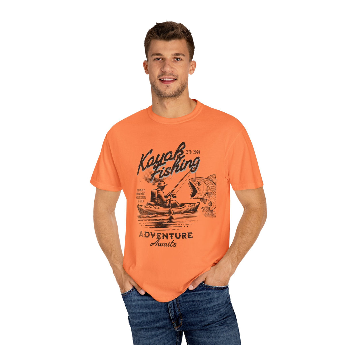 Kayak Fishing Adventure Unisex T-Shirt - Perfect for Outdoor Enthusiasts - Get Tight Gear