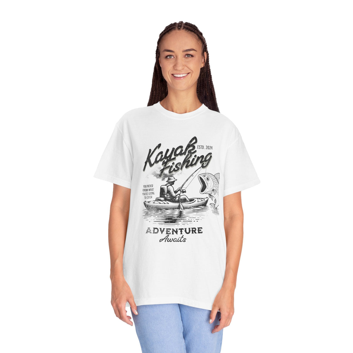 Kayak Fishing Adventure Unisex T-Shirt - Perfect for Outdoor Enthusiasts - Get Tight Gear