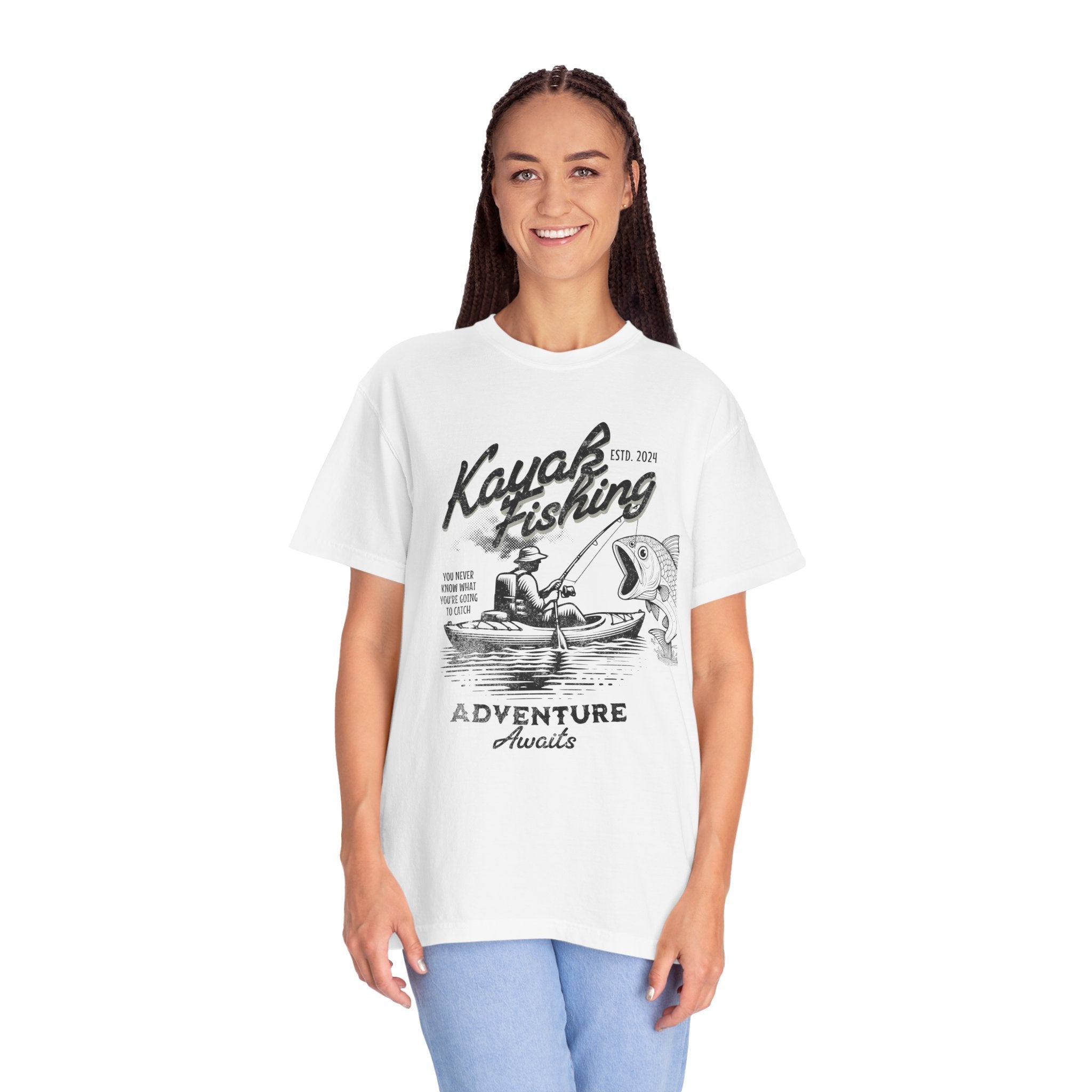 Kayak Fishing Adventure Unisex T-Shirt - Perfect for Outdoor Enthusiasts - Get Tight Gear