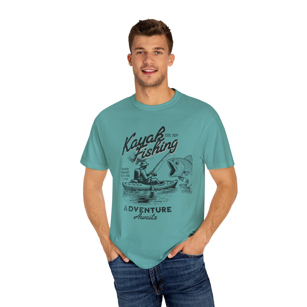 Kayak Fishing Adventure Unisex T-Shirt - Perfect for Outdoor Enthusiasts - Get Tight Gear