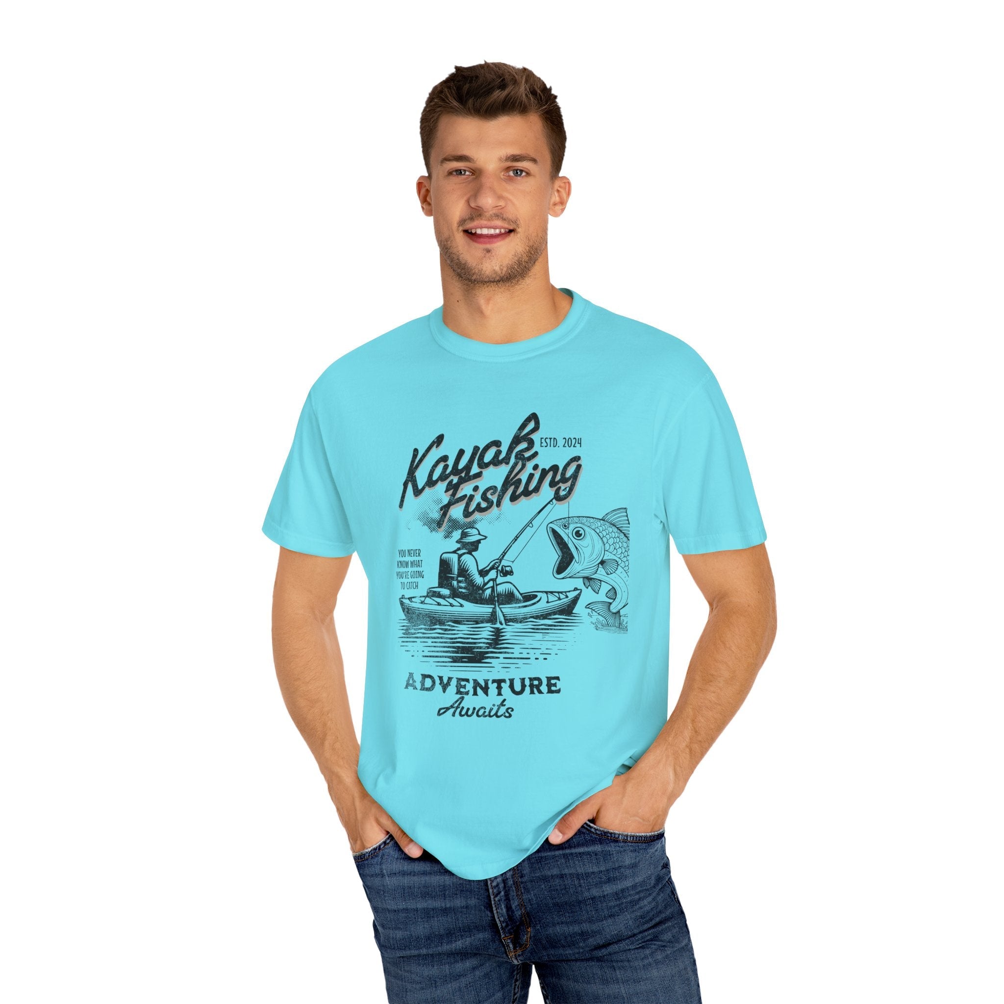 Kayak Fishing Adventure Unisex T-Shirt - Perfect for Outdoor Enthusiasts - Get Tight Gear