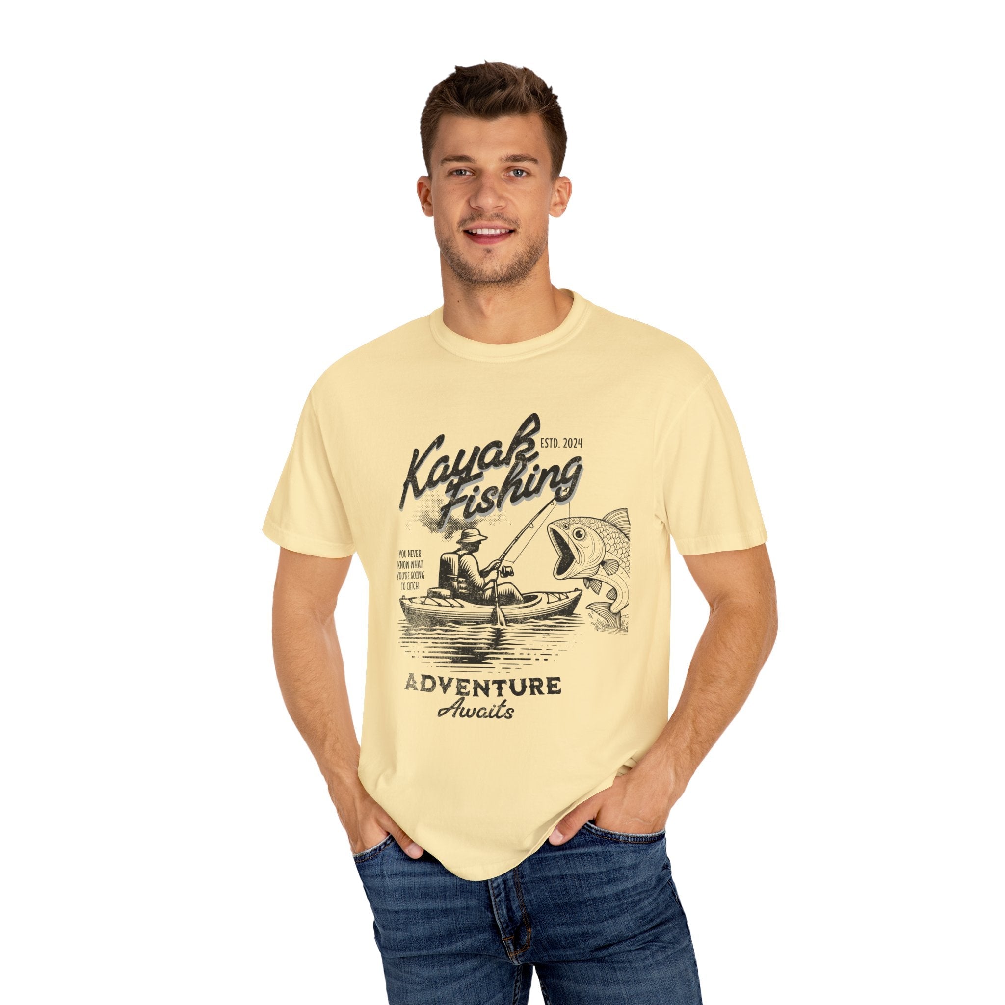 Kayak Fishing Adventure Unisex T-Shirt - Perfect for Outdoor Enthusiasts - Get Tight Gear
