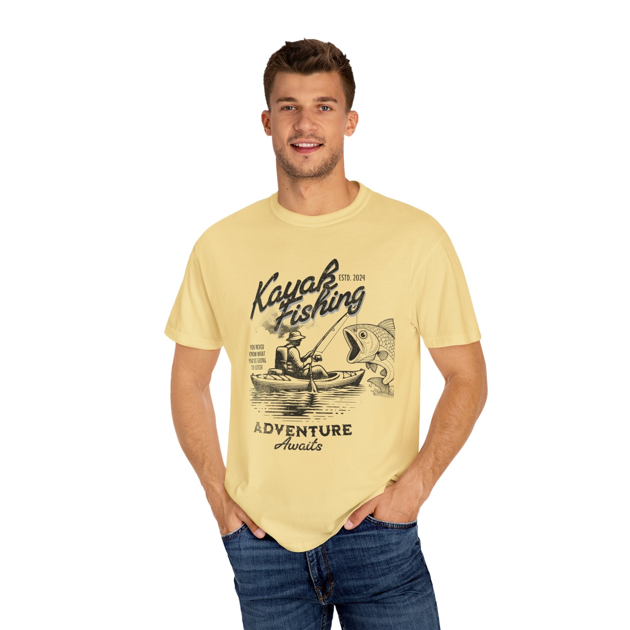 Kayak Fishing Adventure Unisex T-Shirt - Perfect for Outdoor Enthusiasts - Get Tight Gear