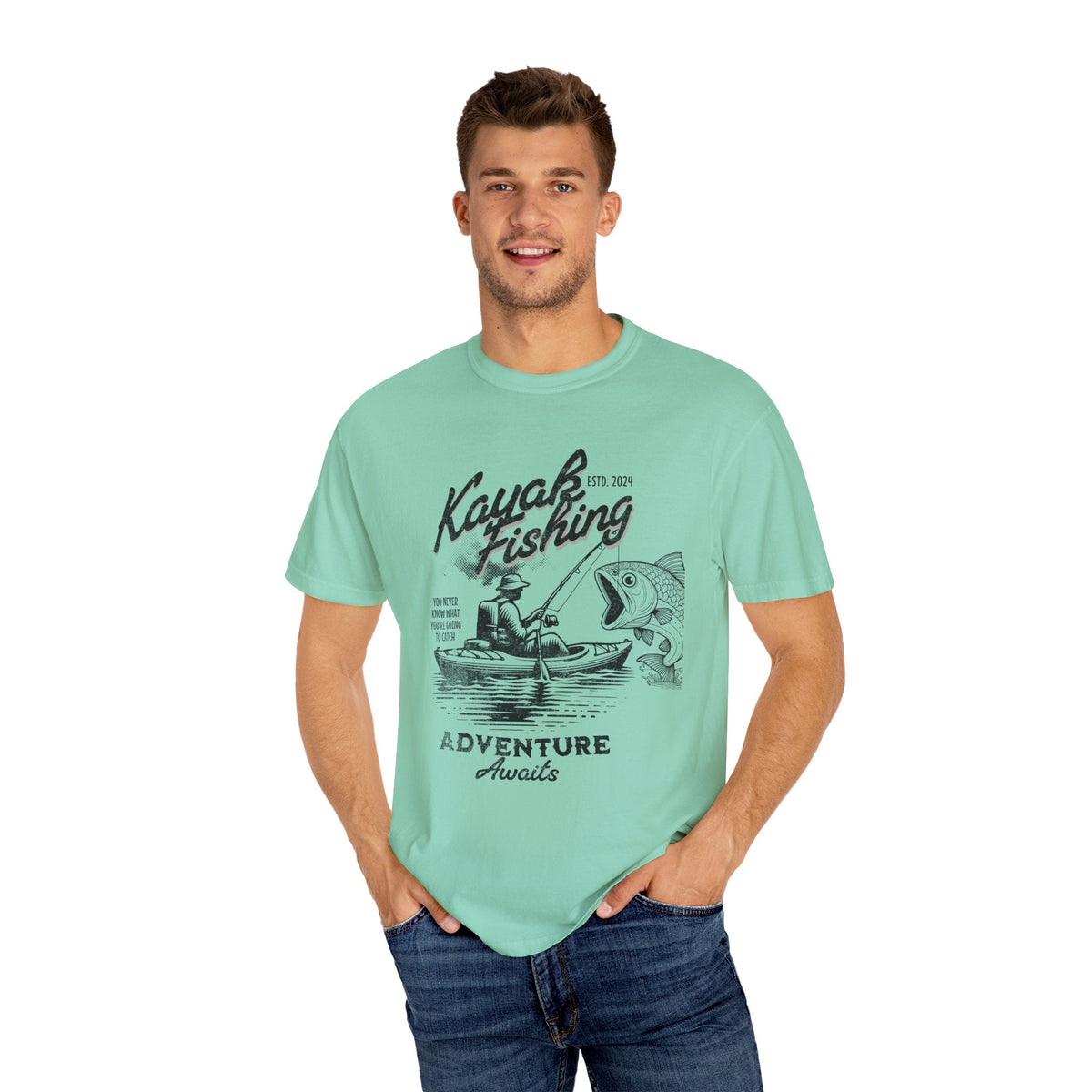 Kayak Fishing Adventure Unisex T-Shirt - Perfect for Outdoor Enthusiasts - Get Tight Gear