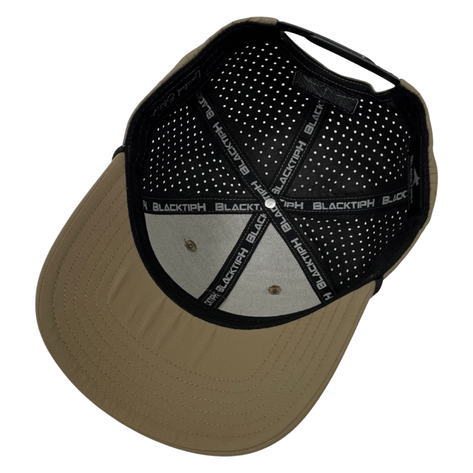 Khaki PVC Performance Snapback Hat - Get Tight Gear