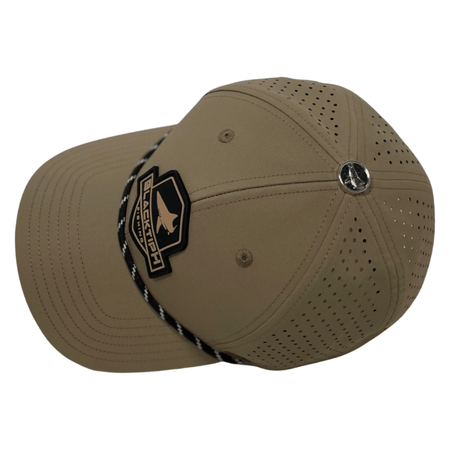 Khaki PVC Performance Snapback Hat - Get Tight Gear