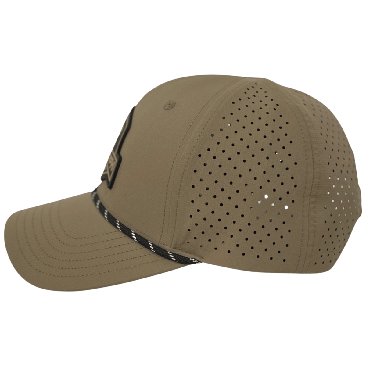Khaki PVC Performance Snapback Hat - Get Tight Gear