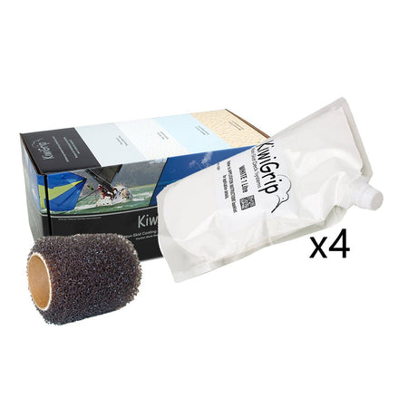 KiwiGrip 4 - 1 Liter Pouches - White w/4" Roller - Get Tight Gear
