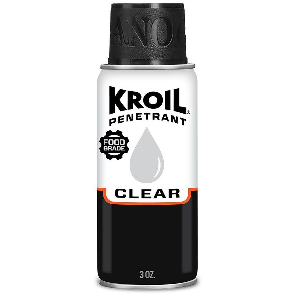Kroil Clear Food Grade Penetrating Oil - Aerosol - 3oz Can - Get Tight Gear