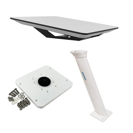 KVH Starlink Flat Panel Kit w/36" Seaview Pedestal Mount & ADASTLKA Starlink Top Plate - Get Tight Gear