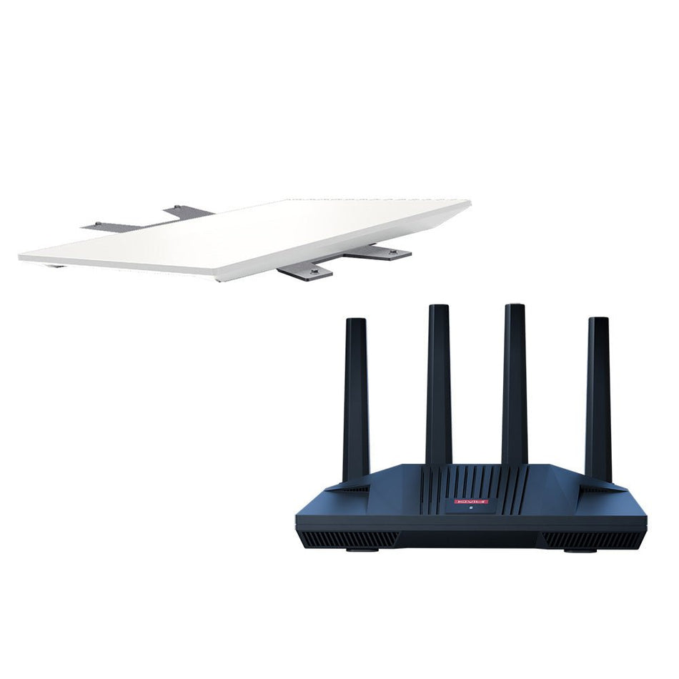 KVH Starlink Performance Gen 3 Kit w/Flat Mount & CommBox Edge Core Communications Gateway & Wi - Fi Router - Get Tight Gear