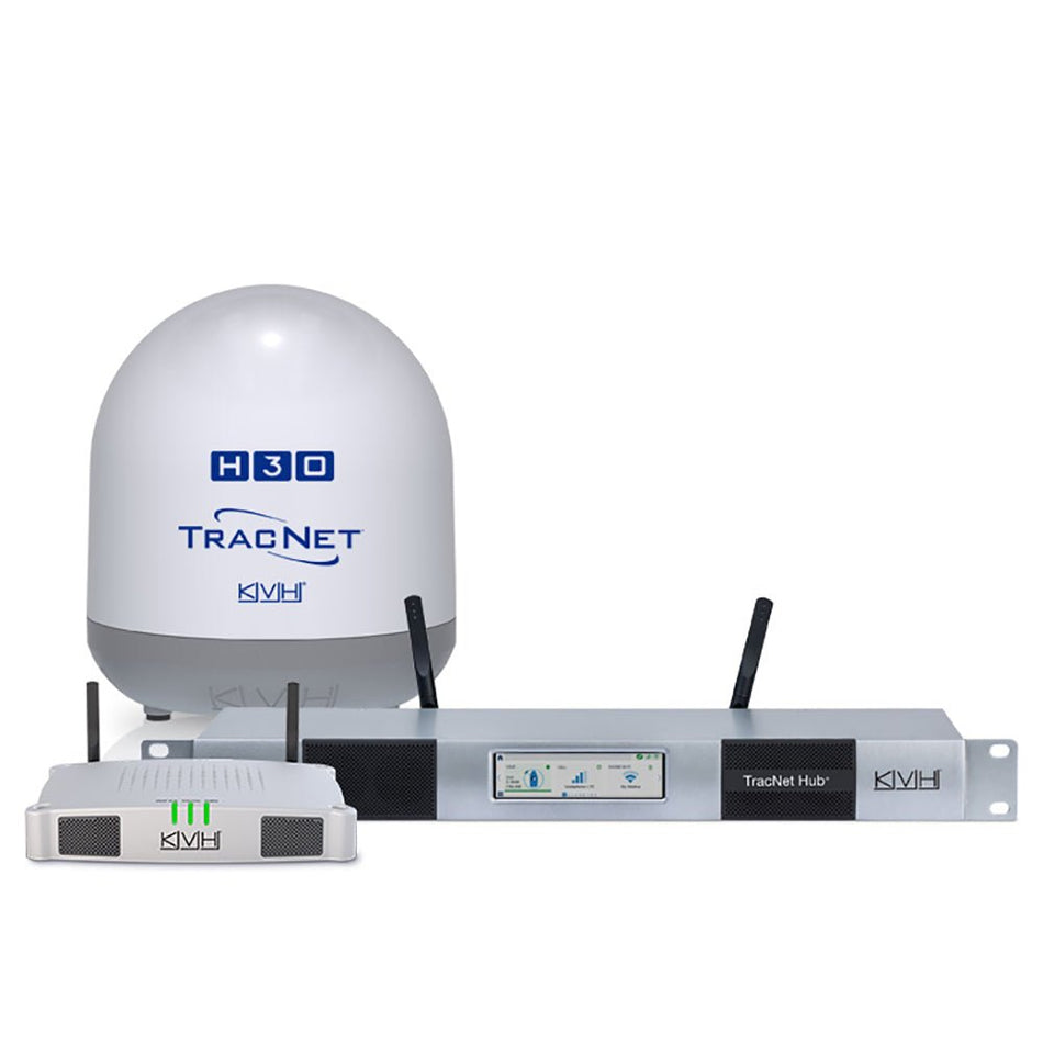 KVH TracNet H30 Ku - Band Antenna w/TracNet Hub - Get Tight Gear
