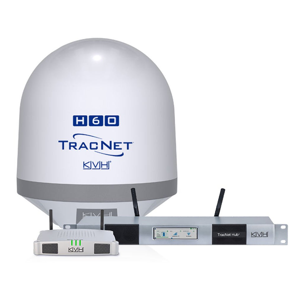 KVH TracNet H60 Ku - Band Antenna w/TracNet Hub - Get Tight Gear