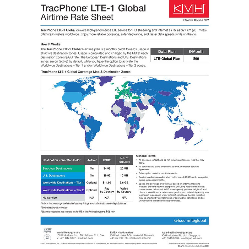 KVH TracPhone LTE - 1 Global - Get Tight Gear