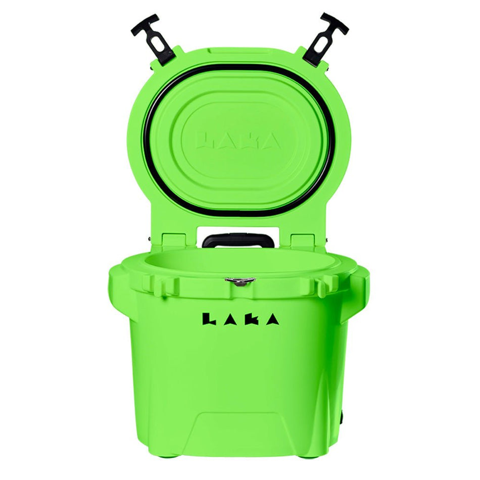 LAKA Coolers 30 Qt Cooler w/Telescoping Handle & Wheels - Lime Green - Get Tight Gear