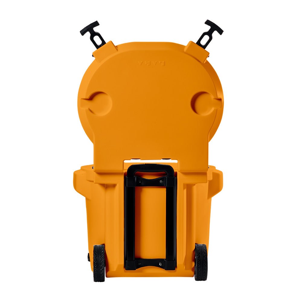 LAKA Coolers 30 Qt Cooler w/Telescoping Handle & Wheels - Orange - Get Tight Gear