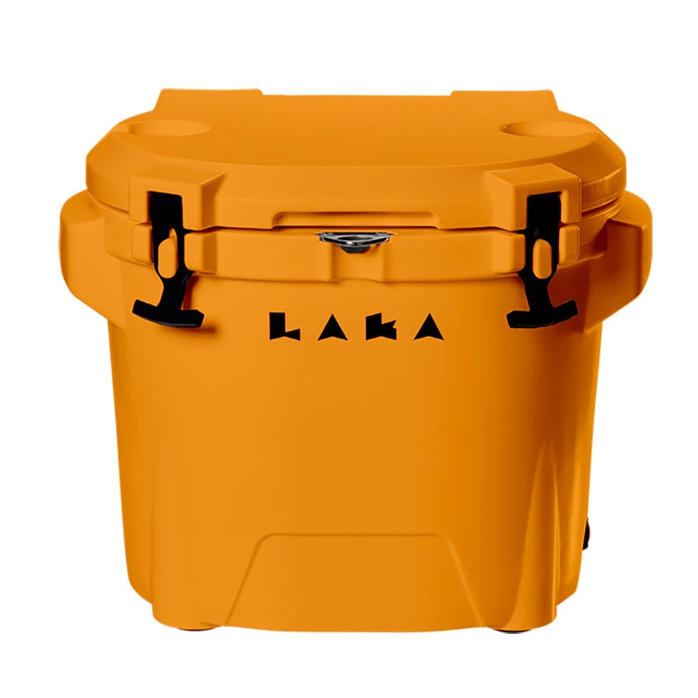 LAKA Coolers 30 Qt Cooler w/Telescoping Handle & Wheels - Orange - Get Tight Gear