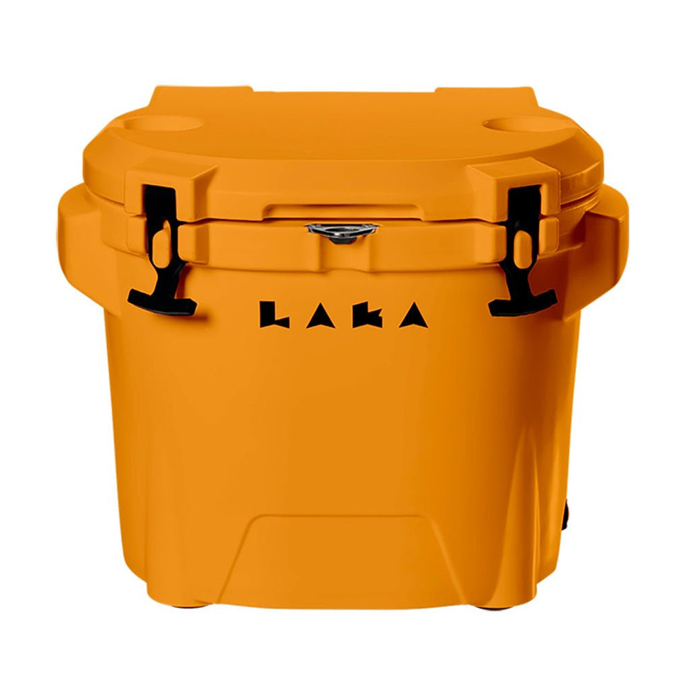 LAKA Coolers 30 Qt Cooler w/Telescoping Handle & Wheels - Orange - Get Tight Gear