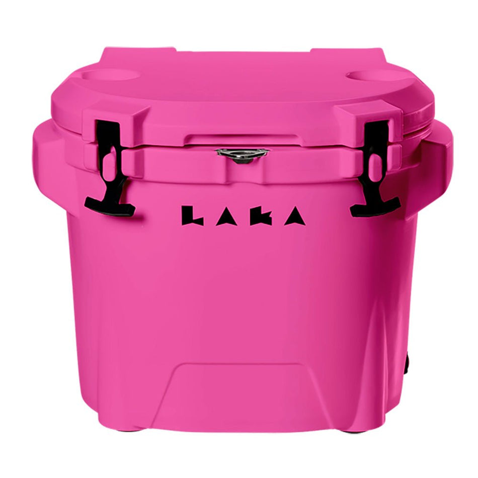 LAKA Coolers 30 Qt Cooler w/Telescoping Handle & Wheels - Pink - Get Tight Gear