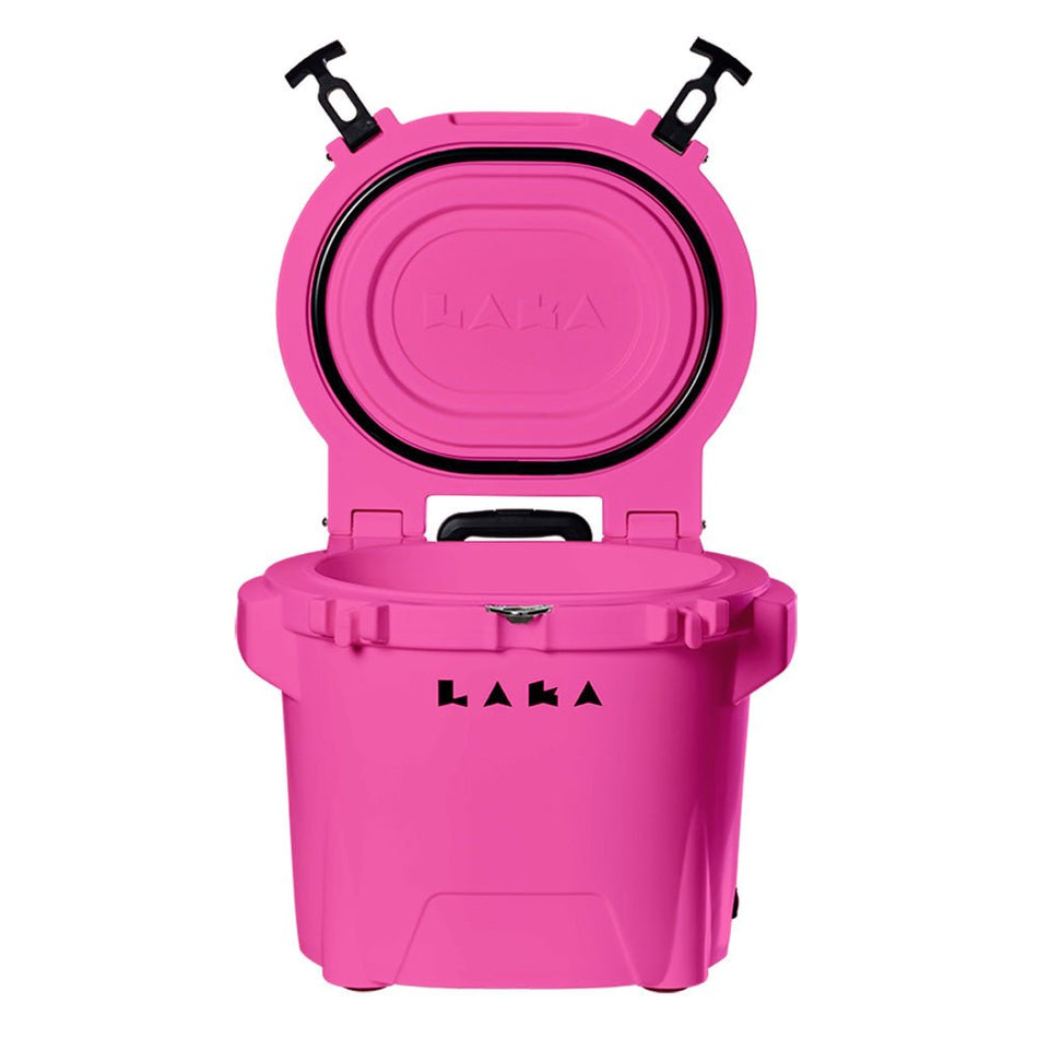 LAKA Coolers 30 Qt Cooler w/Telescoping Handle & Wheels - Pink - Get Tight Gear