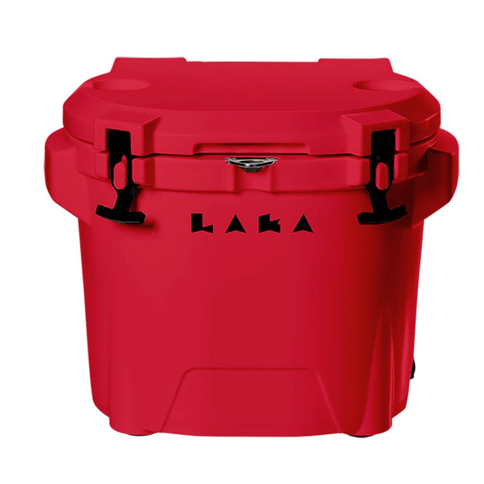 LAKA Coolers 30 Qt Cooler w/Telescoping Handle & Wheels - Red - Get Tight Gear