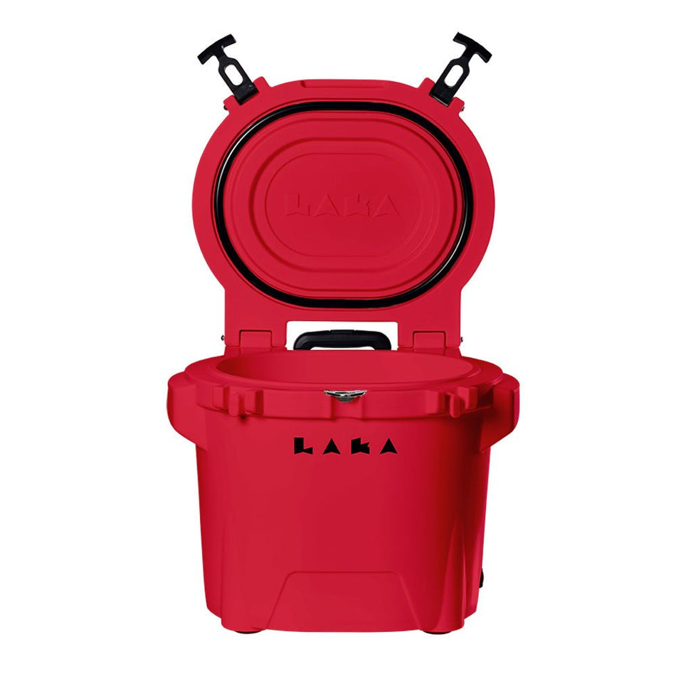 LAKA Coolers 30 Qt Cooler w/Telescoping Handle & Wheels - Red - Get Tight Gear