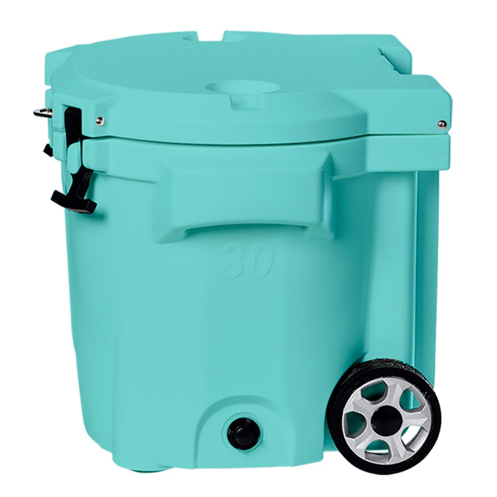 LAKA Coolers 30 Qt Cooler w/Telescoping Handle & Wheels - Seafoam - Get Tight Gear