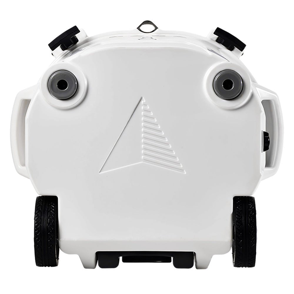 LAKA Coolers 30 Qt Cooler w/Telescoping Handle & Wheels - White - Get Tight Gear