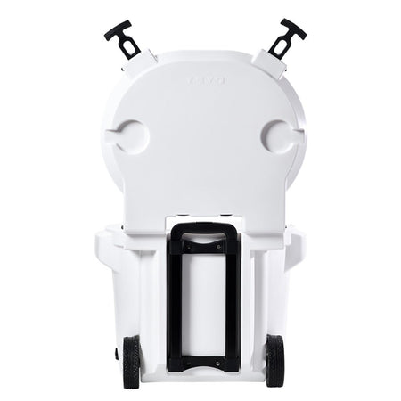 LAKA Coolers 30 Qt Cooler w/Telescoping Handle & Wheels - White - Get Tight Gear